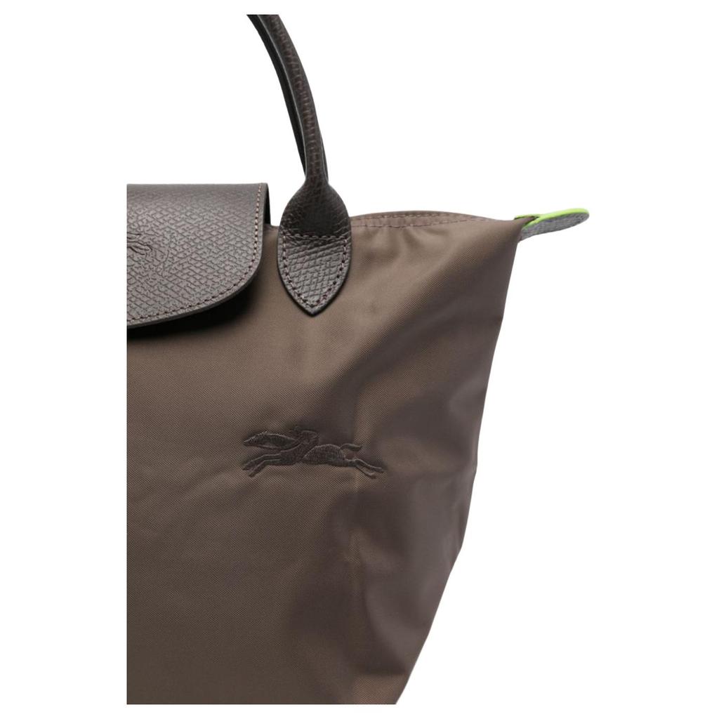 Longchamp Сумка-тоут Le Pliage Green с принтованным логотипом, нейлоновая, маленькая, женская, цвет Грязь L1621919813