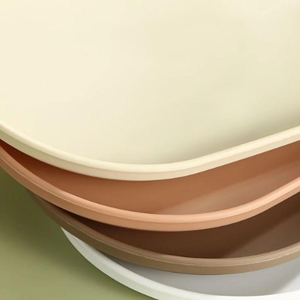 1Pcs Stackable Dessert Tray Smooth Edge Food Serving Tray New Fruit Plate for Home Kitchen