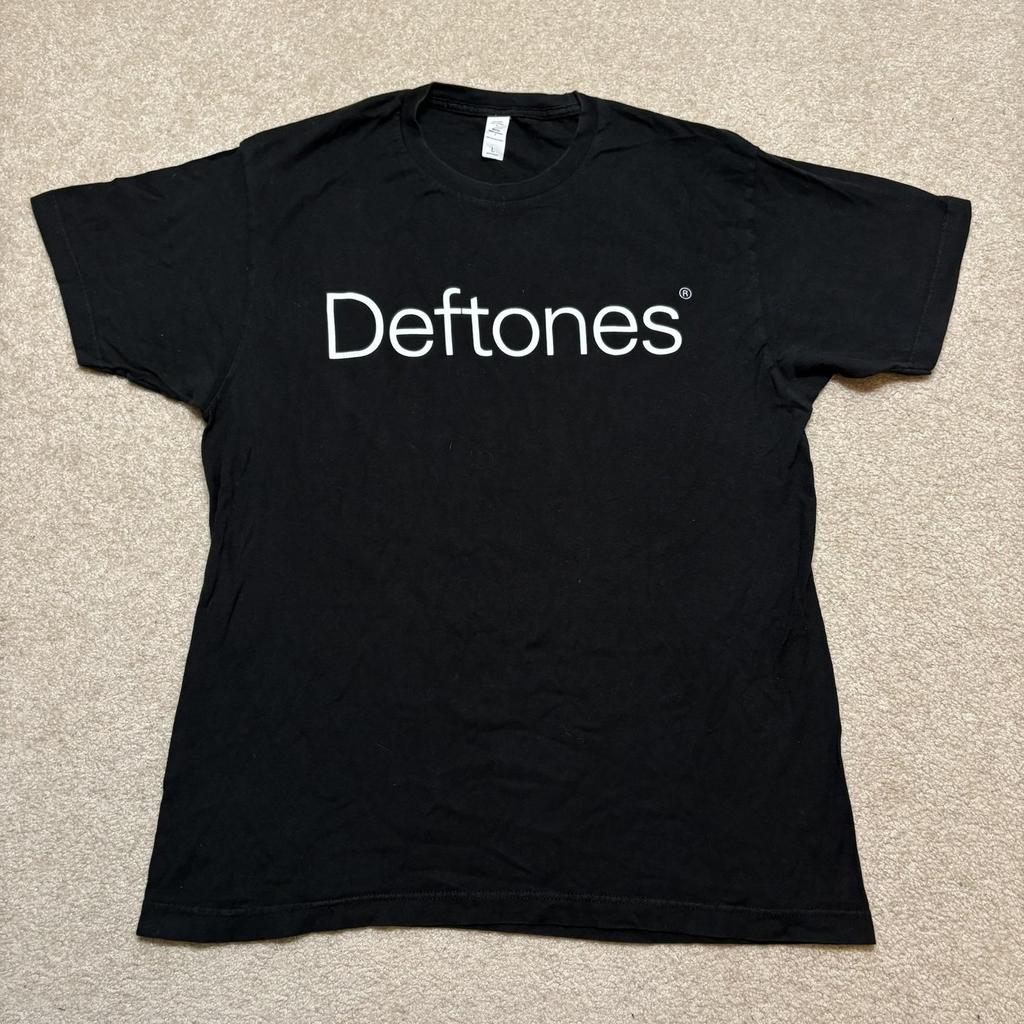 Футболка Deftones Мужская L Черная Ohms 2020 Графическая футболка Альтернативный рок Ну-метал Гранж Унисекс Футболка