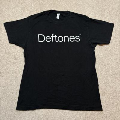 Футболка Deftones Мужская L Черная Ohms 2020 Графическая футболка Альтернативный рок Ну-метал Гранж Унисекс Футболка