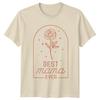 Best Mama Ever Rose Graphic T-Shirt Mothers Day Gift For Women