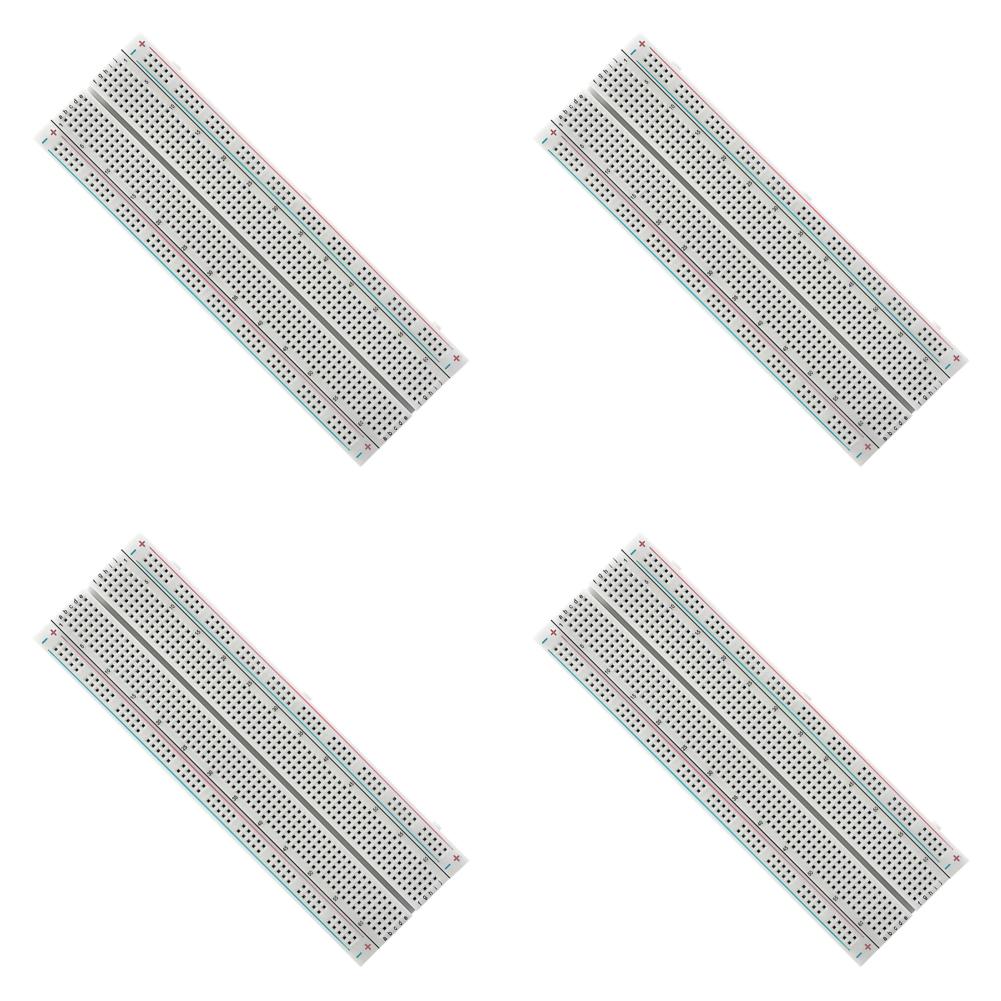 Breadboard 830 Point Universal Experiment Boards MB-102 Test Boards Solderless Spliceable for Circuit Assembly and Commissioning