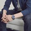 Citizen Серия Eco-Drive Водонепроницаемые Спортивные Модные Светящиеся Календарь Кварцевый Механизм Часы из Нержавеющей Стали Мужские часы Синие BN0191-80L