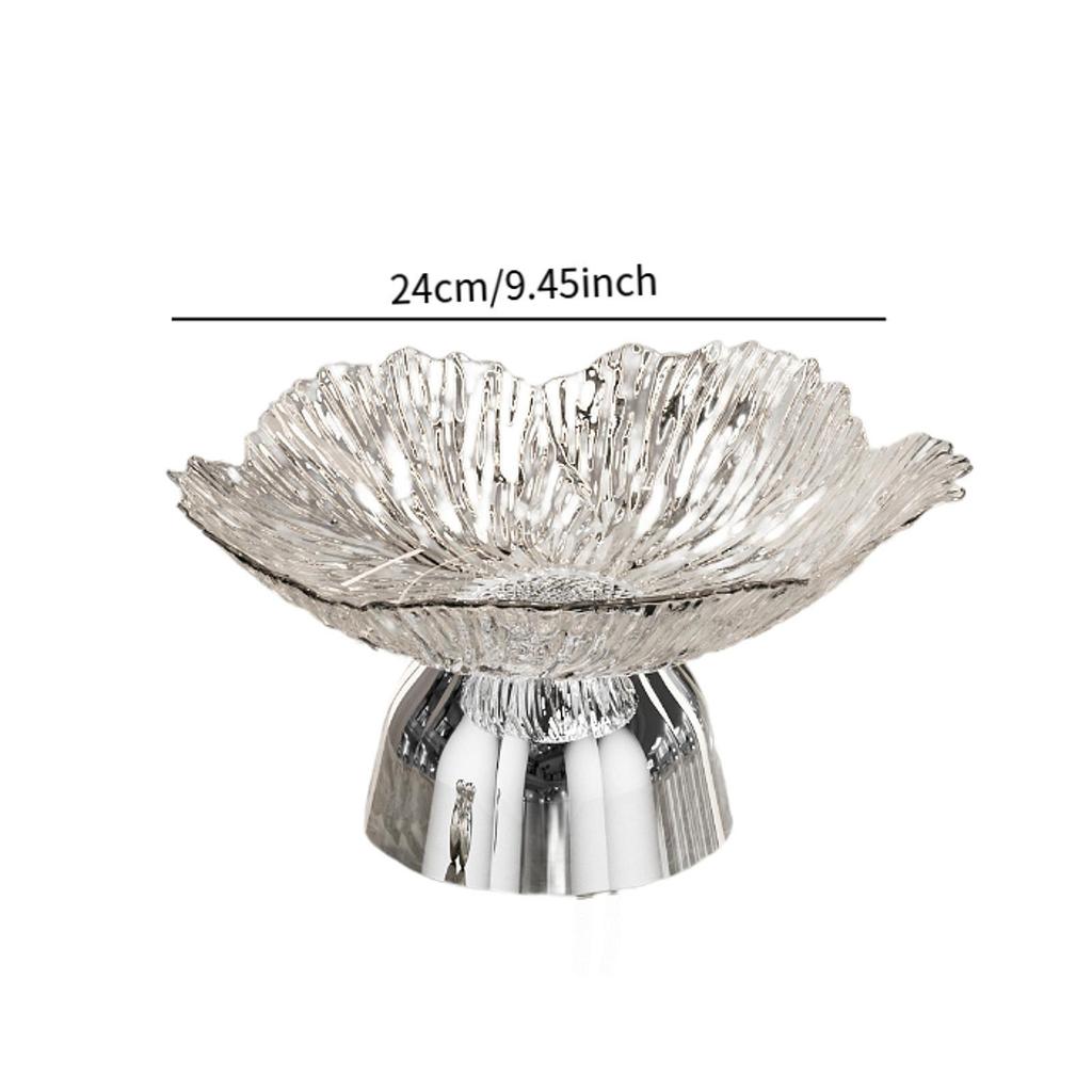 Декоративная миска на ножке Стильный поднос Фруктовая тарелка Держатель для овощей для столовой Вечеринки Свадьбы Центральный элемент кухонного стола