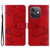 For Oppo A5x 5G/A3x 4G/5G (India)/A3 4G/5G/A60 5G/A40 4G/A40M 4G Wallet Case Floral Butterfly Imprinted Leather Phone Cover