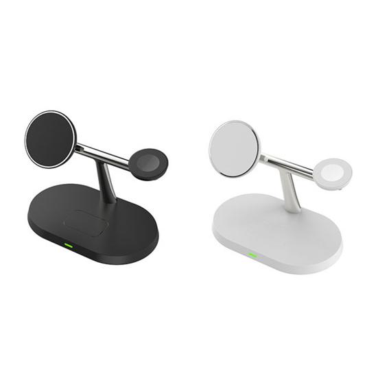Магнитная подставка для беспроводного зарядного устройства для iPhone 15/14/13 Pro Max для Apple Watch Ultra/SE/9 для AirPods Pro 3-в-1 зарядная станция