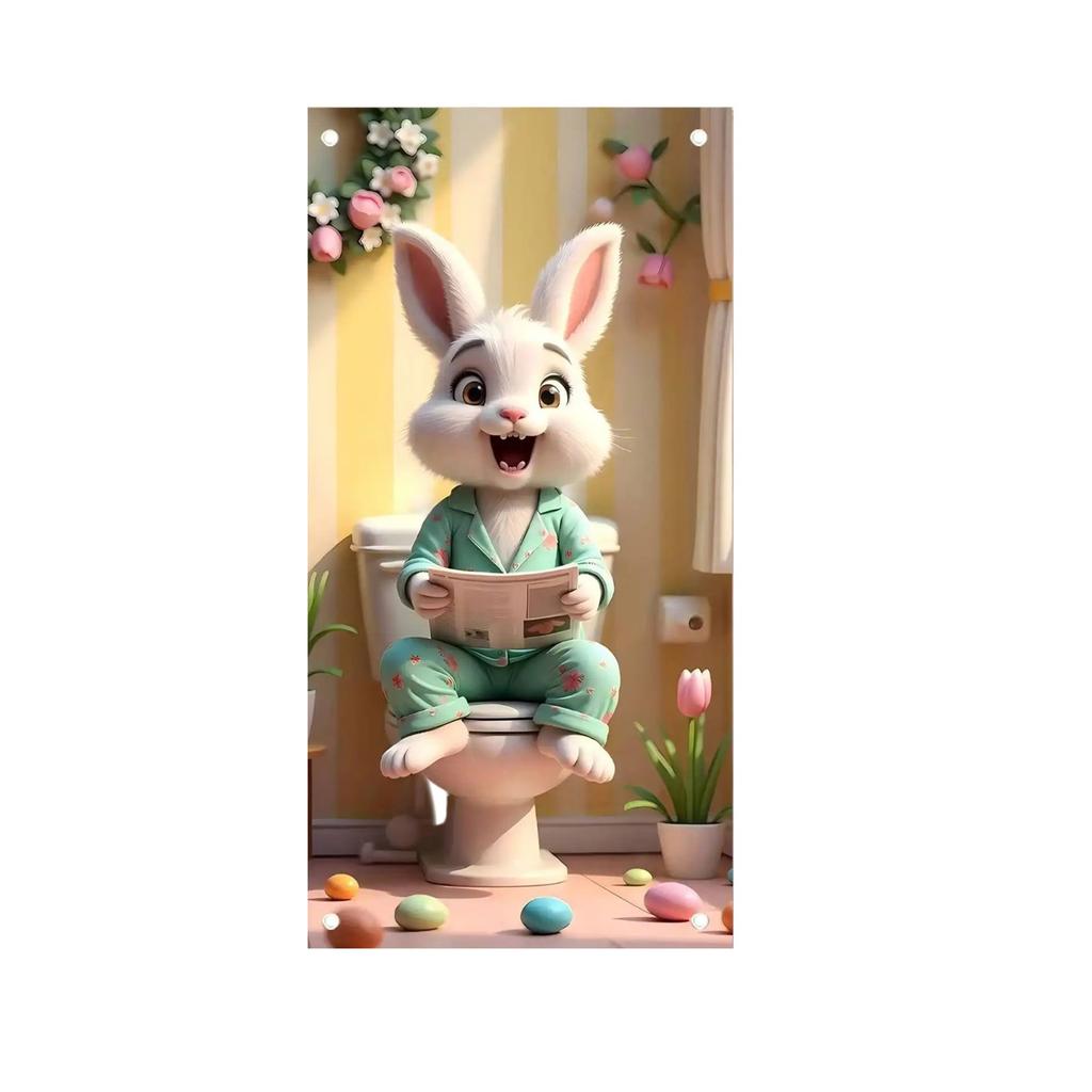 Пасхальный баннер на дверь, пасхальное яйцо, атмосфера на двери, подвесная занавеска, флажная ткань