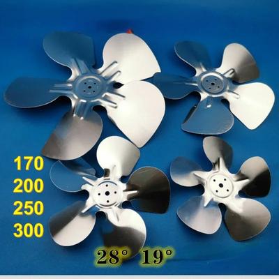 28°200 300MM Refrigerator Condenser Fan Blade Aluminum Alloy Freezer Motor Fan Blade