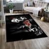 Готический женский череп с ужасом, коврик для мертвой девушки, ковер для дома, гостиной, спальни, дивана, коврик для двери, детский нескользящий напольный коврик 3D