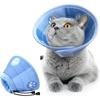 Регулируемый кошачий воротник-конус Мягкий милый воротник для восстановления кошек Защитный для питомца после операции Легкие елизаветинские воротники для питомца