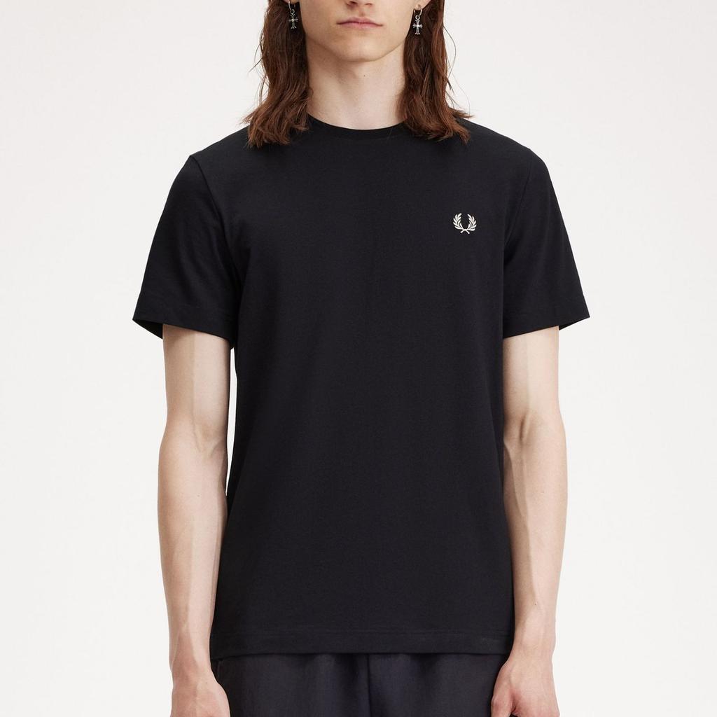 FRED PERRY T-Shirts Men's Black Crew Neck M7718-102