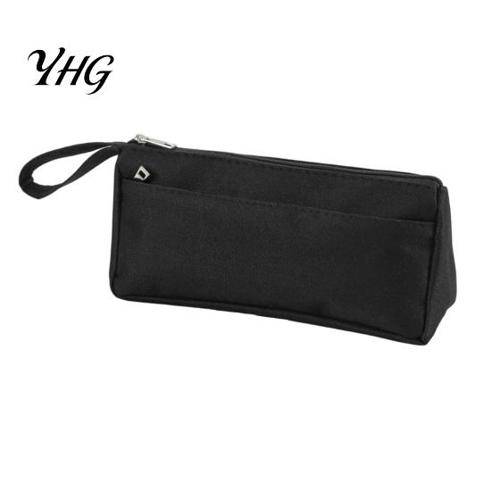 Wide Capacity Pen Pouch for College Pencil Case with Zipper And Handle, Durable Oxford Solid Color Lightweight Storage Bag Students Organizer,