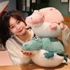 Милый Пухленький Маленький Крокодил Подушка-Игрушка Плюшевая Кукла Кукла Рыба-Фугу Домашняя Подушка Подушка Чехол для Накидки Одеяло