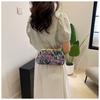 2023 New Clip Buckle Chinese Style Dinner Bag Handheld Single Shoulder Diagonal Versatile Fashion Embroidered Flower Ladies Bag