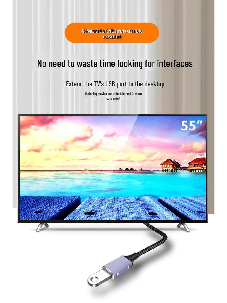Удлинительный кабель USB 3.0, папа-мама, высокоскоростной адаптер для передачи данных и зарядки для мобильных устройств, мыши и клавиатуры.