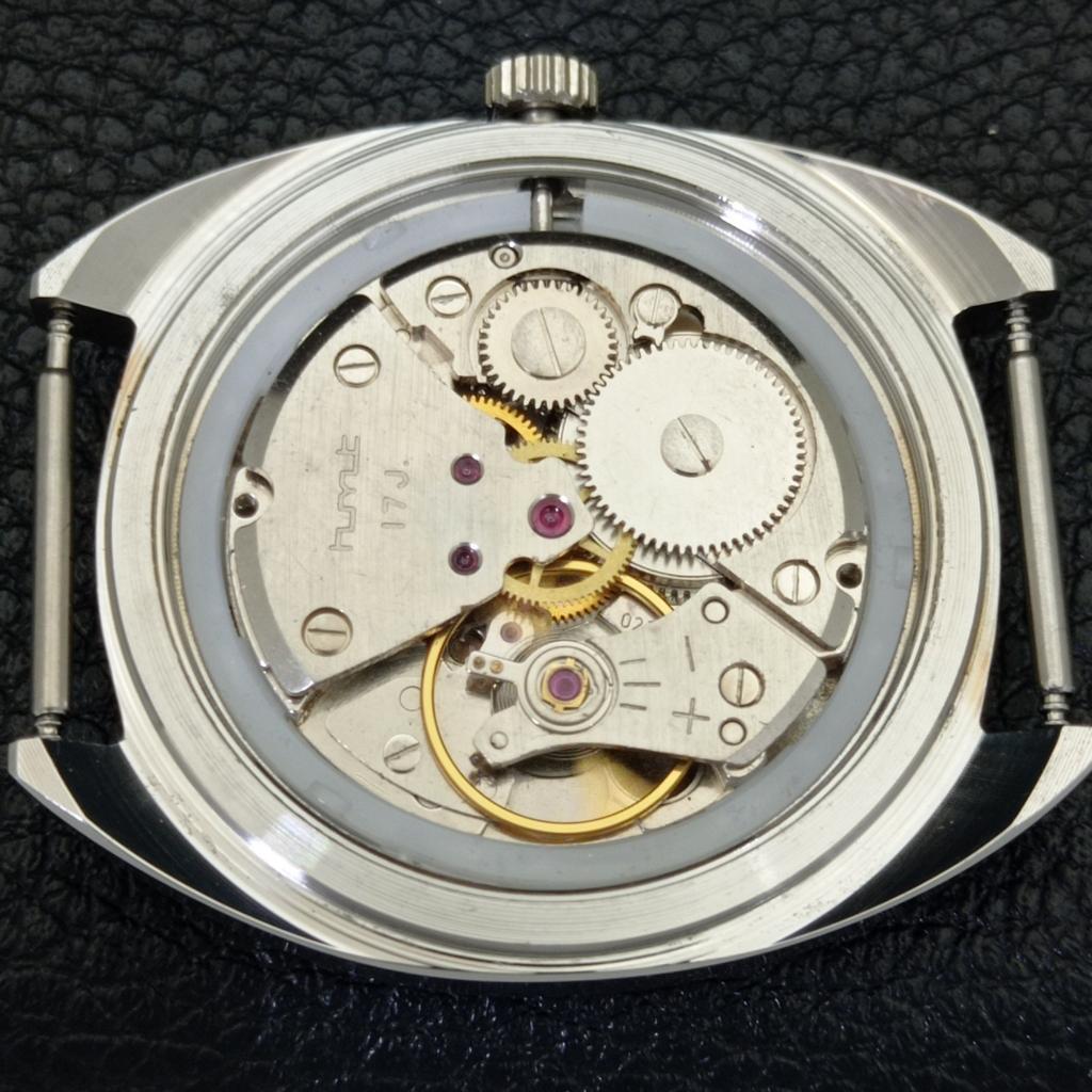 INDIAN VINTAGE HMT KOHINOOR HAND-WINDING MENS GREEN COLOR DIAL WATCH A440967-4 HT-a440967