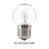 E27 40W 230V High Temperature Resistant Oven Lamp Transparent Filament Bulb