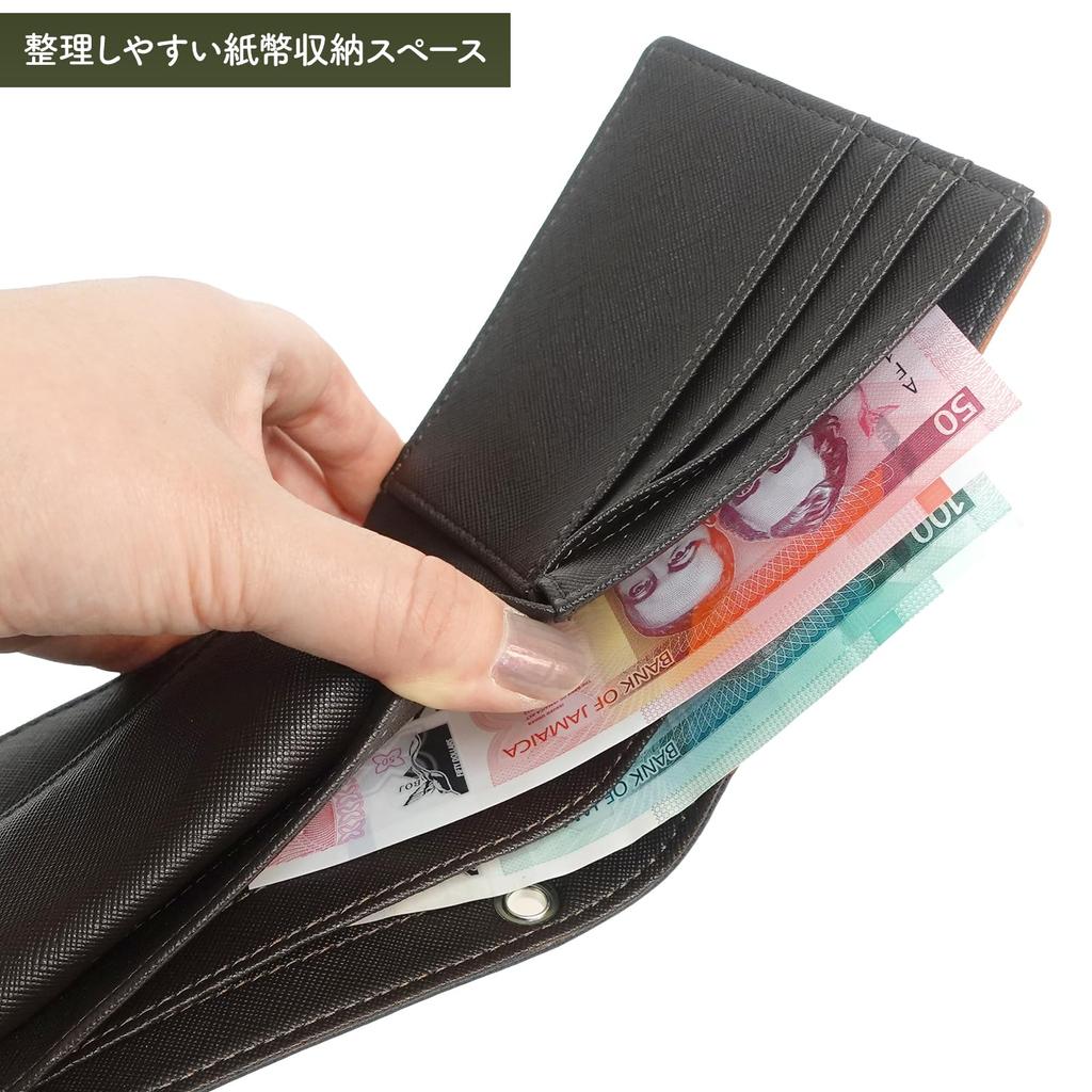 Outdoor Products Bifold Wallet, Synthetic Leather, Card Slots, Bill Slots, Coin Purse, Stitching, Metal Plate, 22469124, Navy