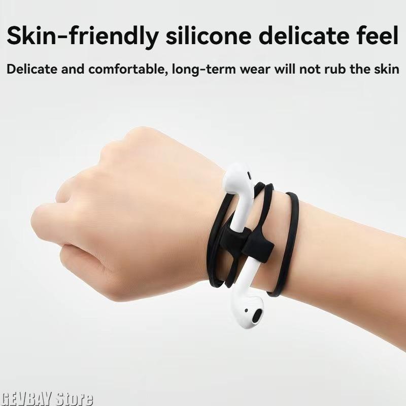 Magnetic Anti-lost Rope Strap Silicone Earphones String for Airpods 4 3 2 1 Wireless Bluetooth Headphone Neck Straps Accessories