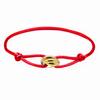 Sailing Rope Women's Bracelet Tricolour In Black Cord Bracelet with Stainless Steel Ring  Waterproof Boho Jewellery for Women Adjustable Length With
