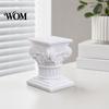 Roman Column Ornaments Ornaments, Resin Greek Architectural Sculptures, Classic Pillar Classical Decorations for Office Desktop Home Garden