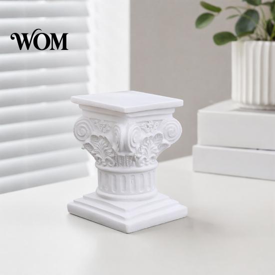 Roman Column Ornaments Ornaments, Resin Greek Architectural Sculptures, Classic Pillar Classical Decorations for Office Desktop Home Garden