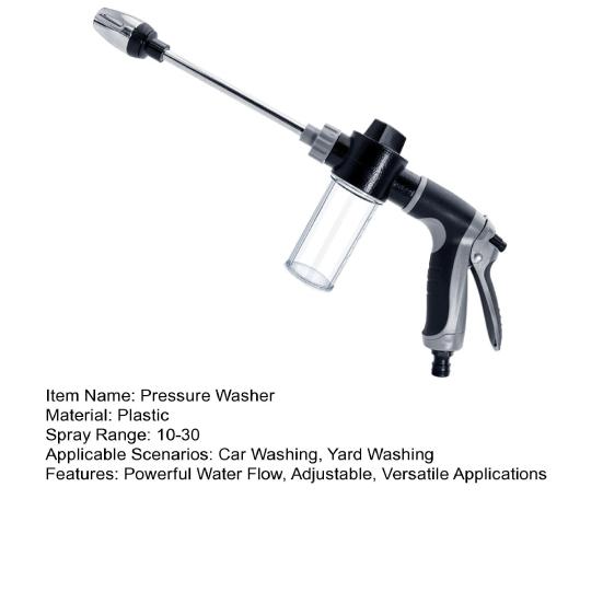 Мойка высокого давления с пенной пушкой, ручной распылитель высокого давления, регулируемая моечная машина с удлинительной трубкой для мытья автомобилей и уборки дома