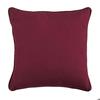 Бордово-красная замшевая подушка 40x40