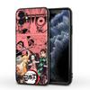 Черный силиконовый чехол для телефона с изображением аниме «Убийца демонов» для Apple iPhone 15, 14, 13, 12, 11 Mini XS XR X Pro MAX SE 2020 Plus