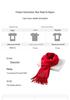 2026 Corporate Event Red Scarf with Custom Logo Embroidery - Anniversary Celebration Shawl