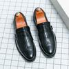 Модные мужские кожаные повседневные туфли с кисточками, классические коричневые мужские деловые туфли, остроносые свадебные туфли жениха на мягкой подошве