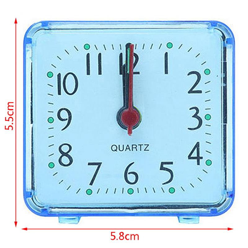 Симпатичные студенческие будильники, квадратные прикроватные компактные часы, настольные часы, декор