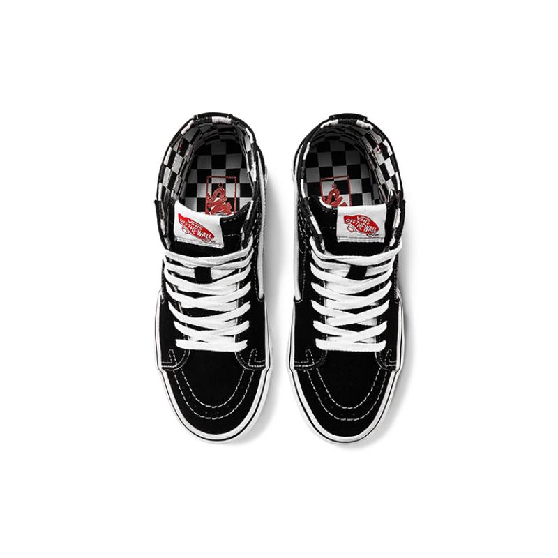 Vans Ua SK8 HI Tapered High Top Casual Canvas Skate Shoes Unisex Diy Black Vans VN0A4U16U7B