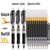 MG Morning Click Neutral Pen - Black, Quick-Dry, Smooth for Exams, Junior High Students, Signature Writing, 0.35mm Refill