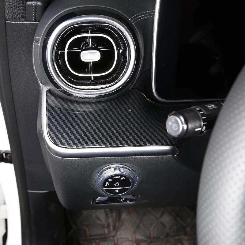 3 шт./компл., наклейки из углеродного волокна для центральной консоли автомобиля, накладка на панель приборной панели для Mercedes Benz C Class W206 2022