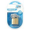 Padlock - FERRESTOCK - 30 Mm - Brass - Hardened Arc - 3 Keys