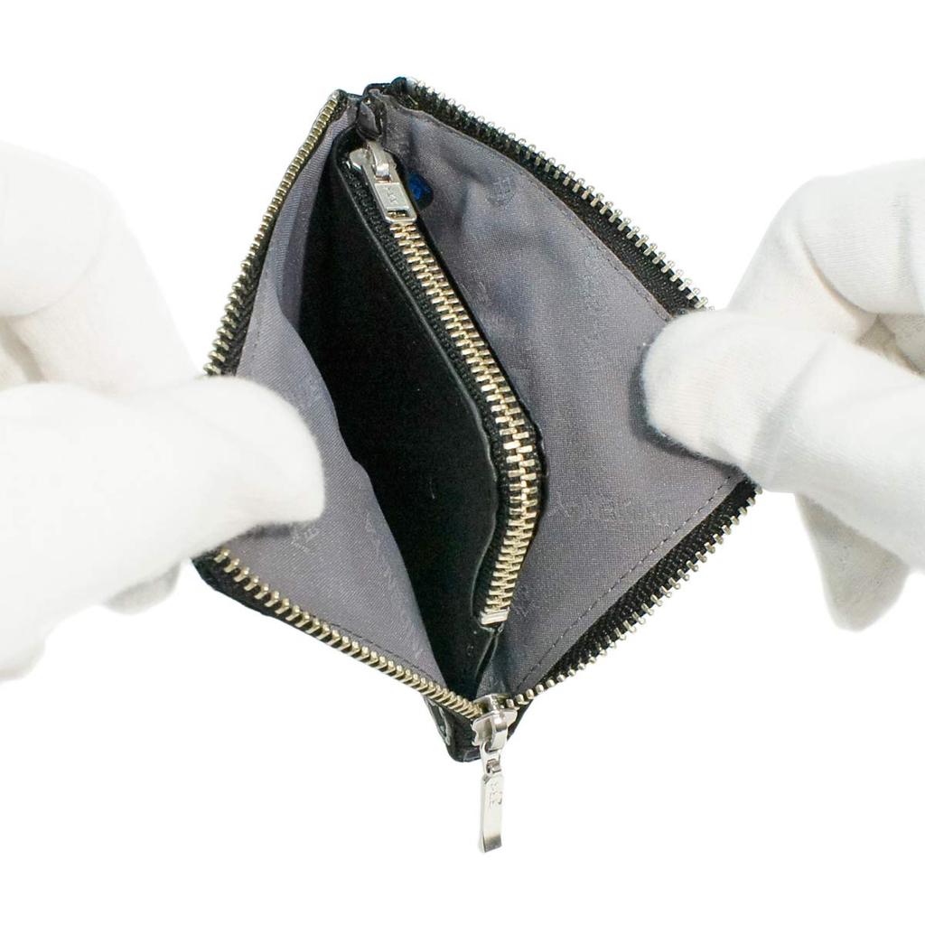 Indenya Inden Coin Purse F Coin Purse 08 Deerskin Red X White Lacquer Hydrangea Pattern 1008-13-174