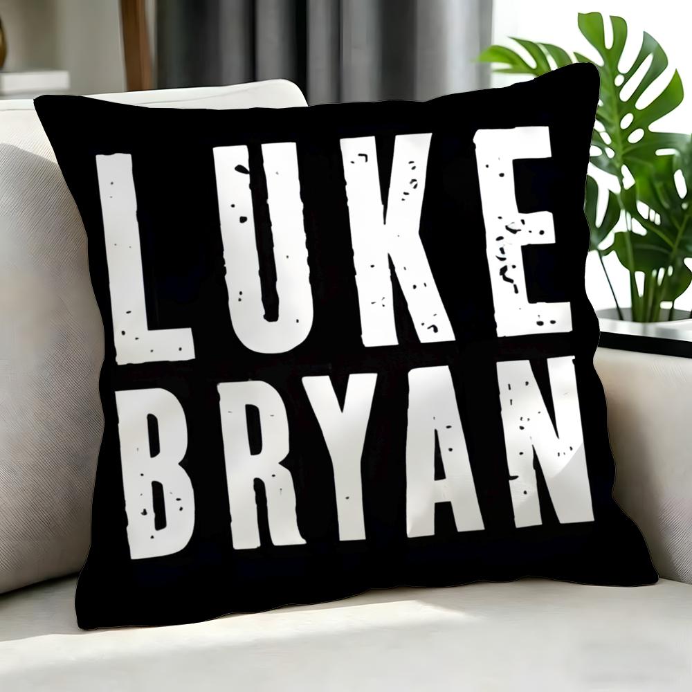 Band Luke Bryan Cushion Cover Cushion Cover Set 4Pcs 50X50 45X45 40X40 Pillowcase Decorative Sofa Home Decor