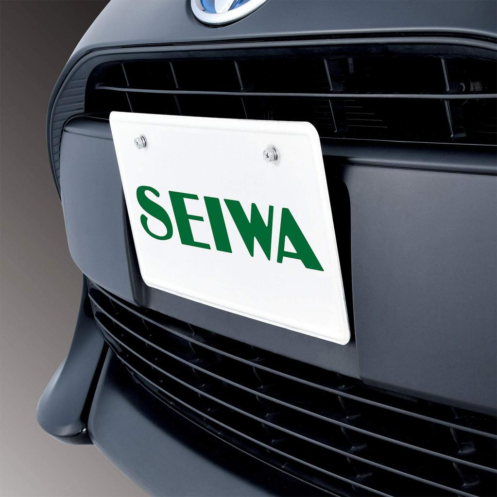 Seiwa K421 Aluminum License Plate Bracket, Black, Adjustable Angle, Offset Number Plate Bracket for Car Exterior