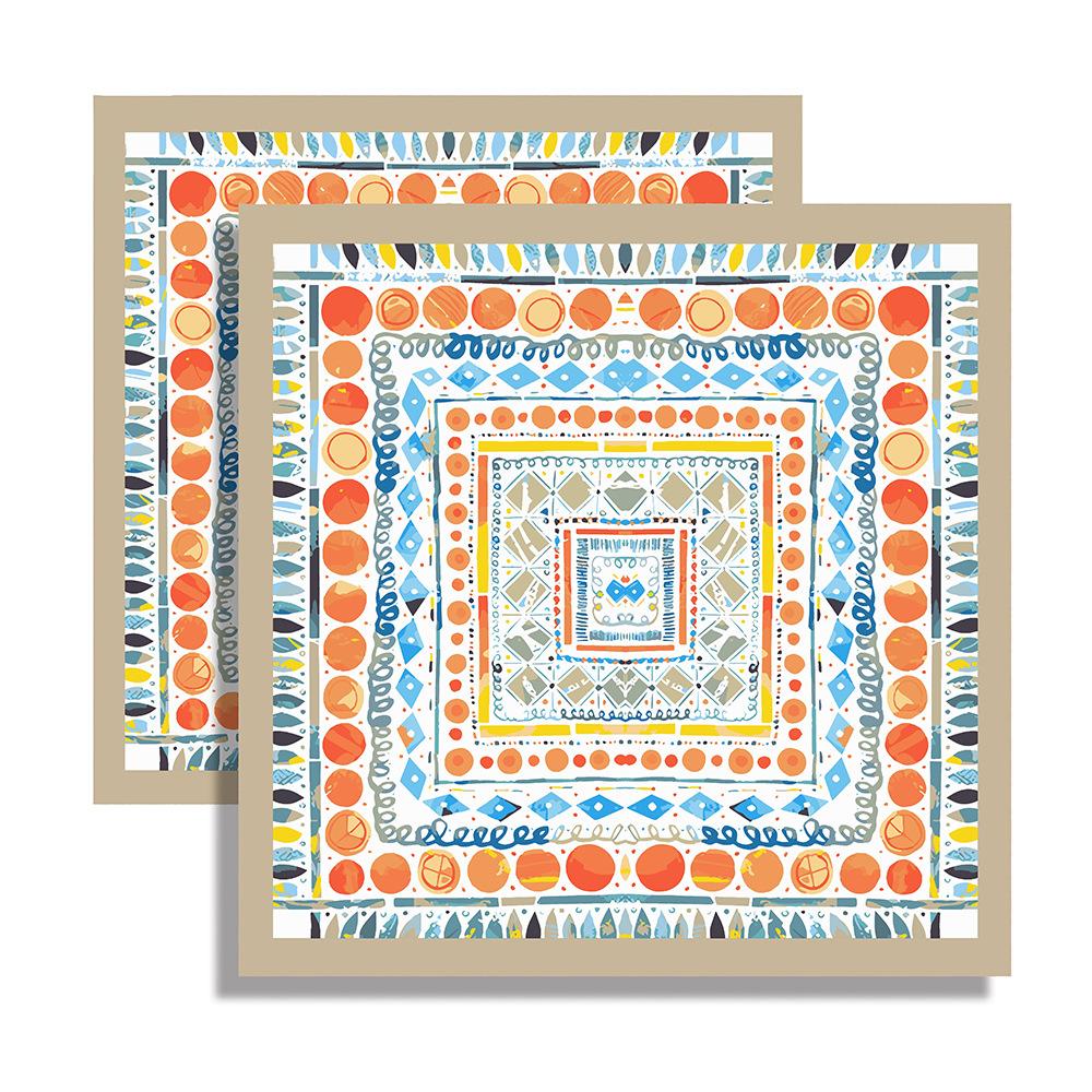 70 * 70 Солнцезащитный маленький квадратный шарф с большим принтом, женский шелковый шарф, тонкий легкий солнцезащитный шарф, повязка на голову