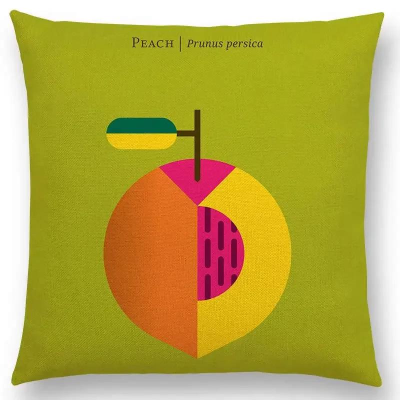 Прекрасные фрукты овощи наволочка лимон ананас авокадо ежевика лук свекла огурец наволочка на диванную подушку