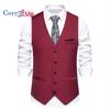 Уютный мужской костюм, жилет, официальное платье, жилет, приталенный деловой свадебный жилет