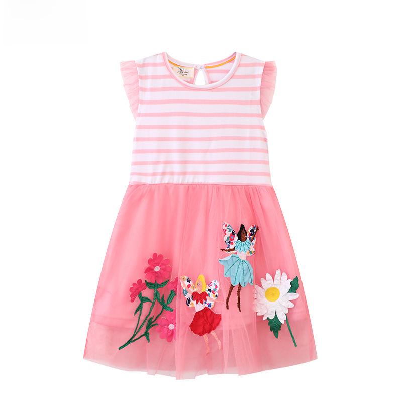 European and American Sleeveless Knitted Summer Princess Skirt for Girls