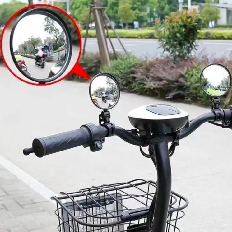 Universal Cycling Mirror Positioning System Wide Angle View ABS Housing For Road Visibility Protection