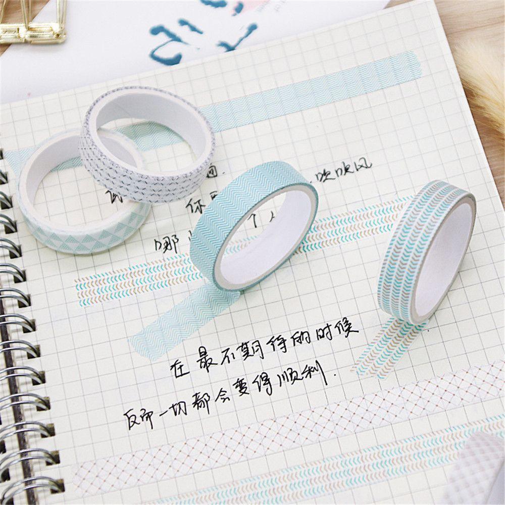 5Rolls/box Decorative School Supplies Masking Tape Washi Tape Adhesive Scrapbooking