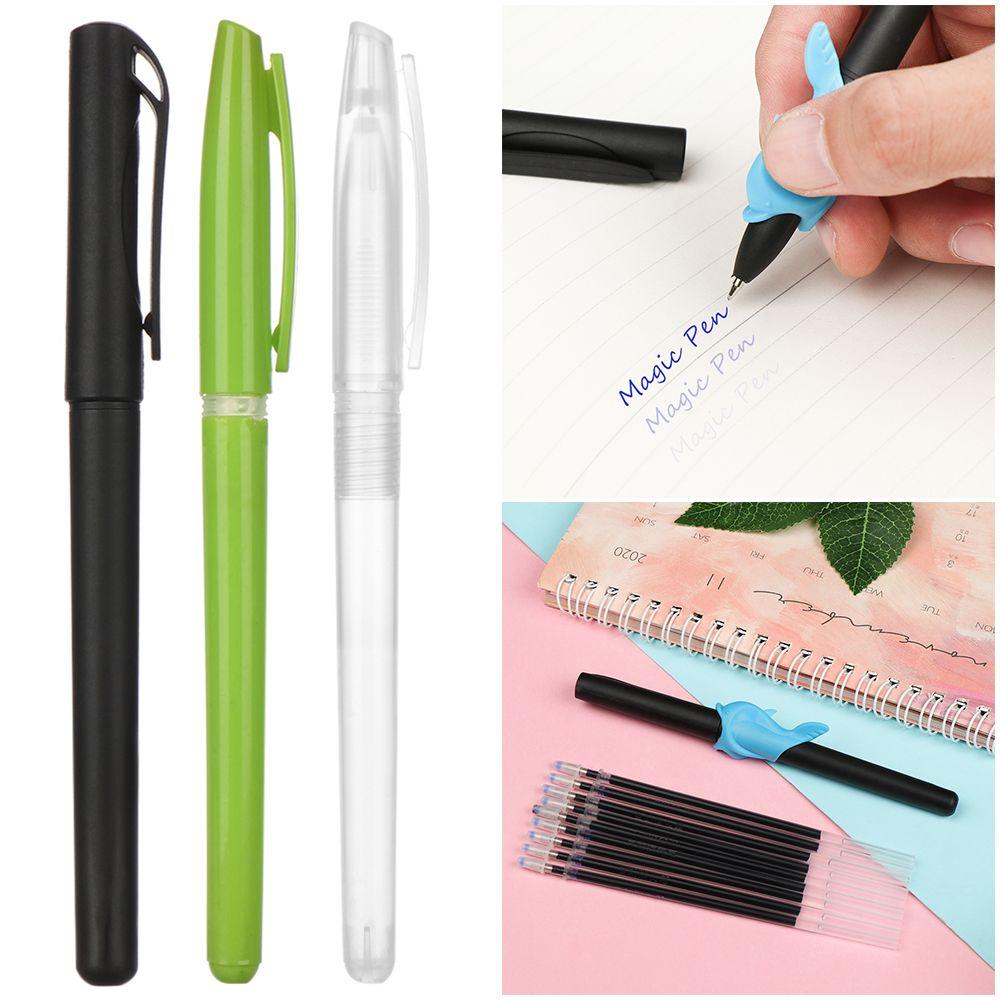 Automatically Blue Gel Pens Magic Pen Kit Disappearing Refill Invisible Ink Automatic Fade Pen