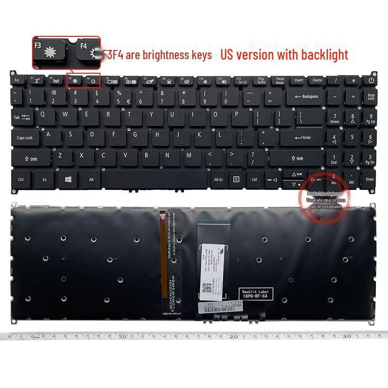 Совместимая клавиатура для моделей Acer Hongji N18P5, N20C13, N20C5, EX215-21, EX215-51