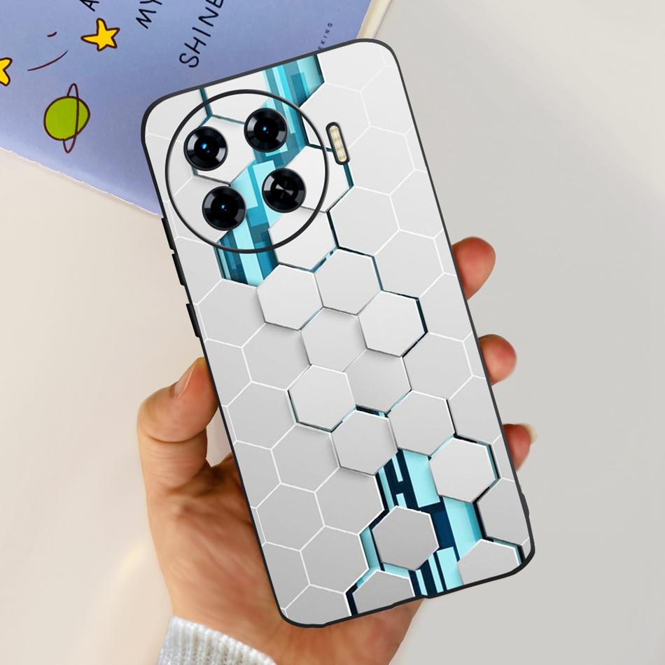 Чехол для телефона Tecno Spark 20 Pro Plus Spark 20 Pro+ KJ7 Модный Крутой Узор Черный Силикон Мягкая Задняя Крышка Чехлы