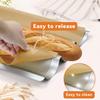 Unbleached Precut Parchment Paper for Baguette Bread Pan - 100-Pack Disposable Baking Sheets for Sourdough French Bread Pans, Non-Stick Baking