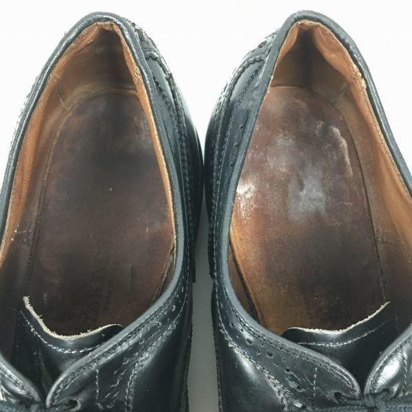Allen Edmonds McAllister Винтажные туфли-броги с крылышками, черные, размер 11.5D / 28.5-29.5 см, мужские(ИСПОЛЬЗОВАЛ)